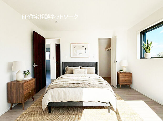 寝室～※本画像はAIがCGで家具作成しており、実際の現地に家具は設置されておりません。また、販売価格に家具等は含まれておりません。