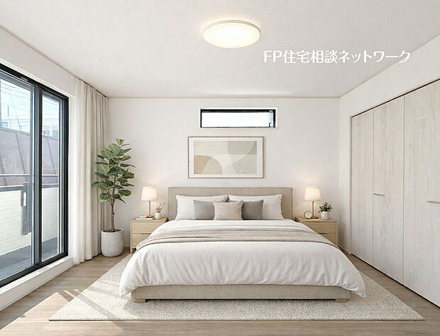 居室~本画像はAIがCGで家具作成しており、実際の現地に家具は設置されておりません。また、販売価格に家具等は含まれておりません。~2号棟