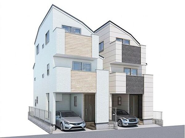 閑静な住宅地に馴染む落ち着いた色合いの外観。長く愛着を持って住むからこそシンプルな色目に仕上げました。外壁には耐久性・防汚性に優れたサイディング材を使用。