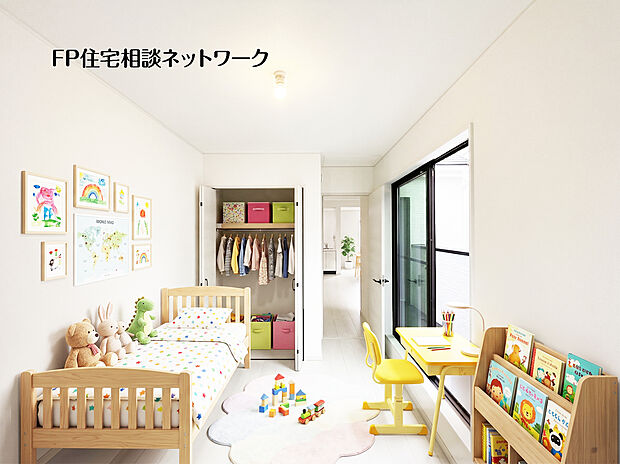 ～洋室～
本画像はAIがCGで家具や小物を作成しており、実際の現地には設置されておりません。また、販売価格には含まれておりません。