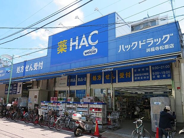 ハックドラッグ洪福寺松原店（約350m）