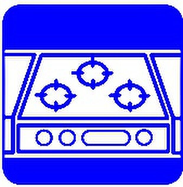 【三口ガスコンロ】慣れている方も多く、火力が目に見えるため、使いやすいという方も多い、3口のガスコンロ仕様です。新生活に伴い、鍋を買い換える必要がない世帯も多く、使い慣れた道具をそのまま使えます。