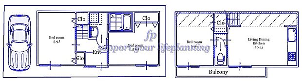 【プラン建物価格:1604万円】プラン間取り: 3LDK プラン建物面積: 60.98m2