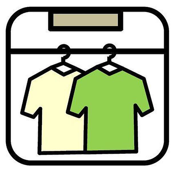 【浴室換気乾燥機】カラッとしない日が続き、外干しで乾きにくい時季などに重宝する、浴室換気乾燥機付です。花粉シーズンや、早く乾かしたい時など、様々な場面で家事の効率もUPします。