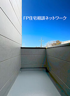 南向きのバルコニー