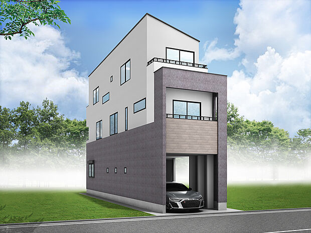 【外観完成予想図】
画像はイメージです。実際の商品とはデザイン・仕様が一部異なる場合がございます。