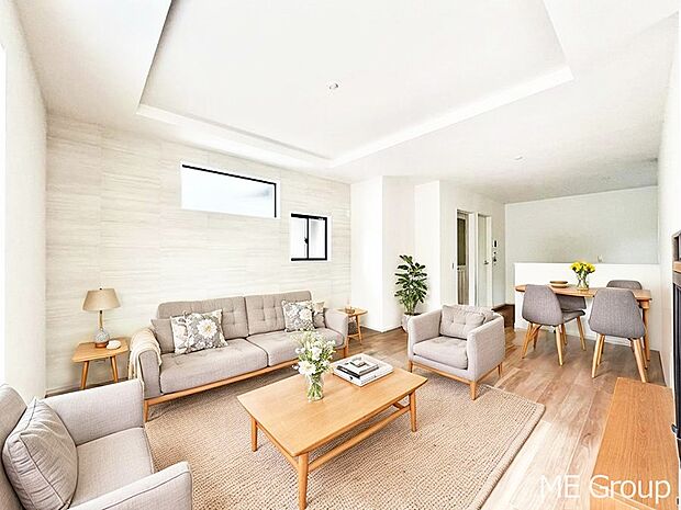 落ち着いた雰囲気のＬＤＫは家族みんなの快適空間※家具はCGです