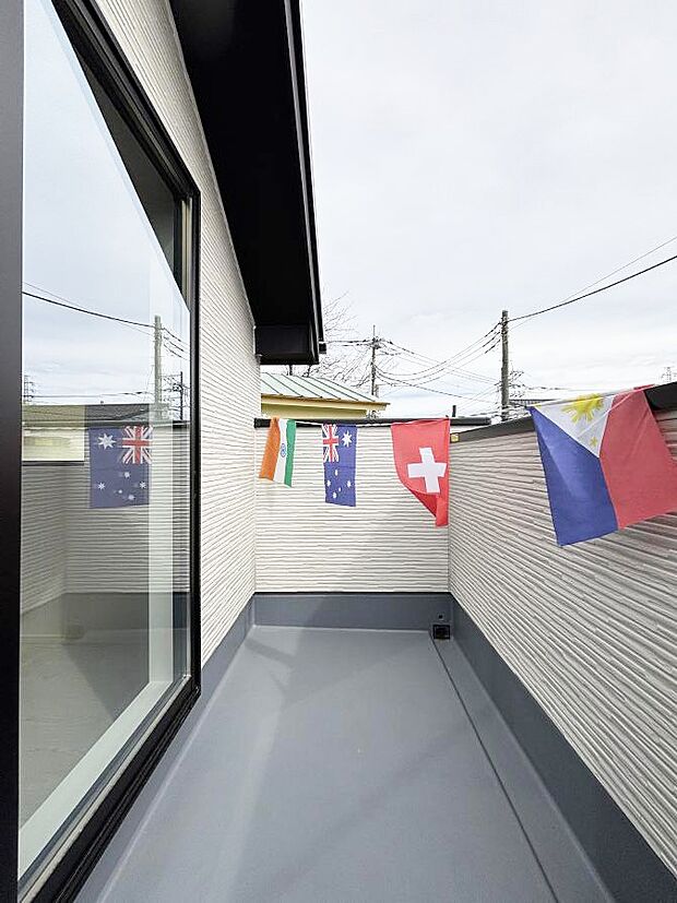 【バルコニー】風通しの良いバルコニー