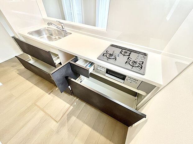 【スライド収納】使いやすさを優先したスライド式収納タイプ！