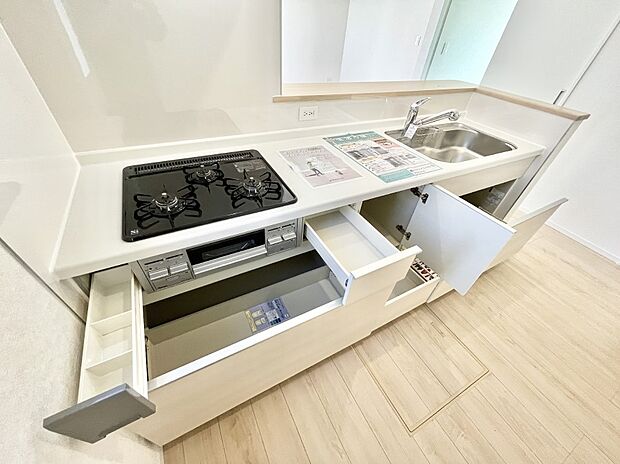 【スライド収納】使いやすさを優先したスライド式収納タイプ！