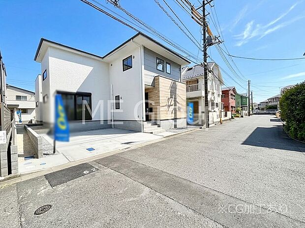 【前面道路含む現地写真】堂々完成!! ここから始まる新生活を応援いたします!