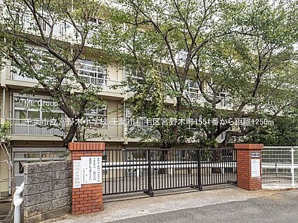 千葉市立宮野木小学校 1250m(16分)