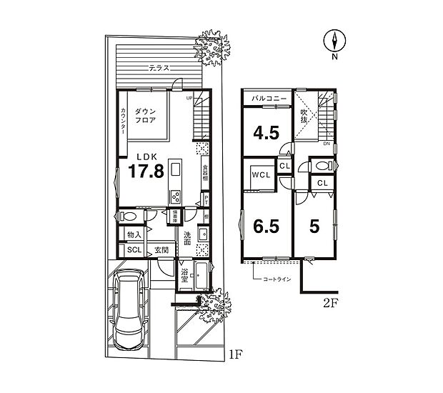 【ゼロホーム建築プラン例】建物価格2,500万円　建延面積87.50ｍ2