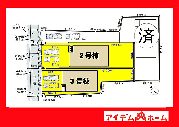 ●○●○全体区画図○●○●
　　　平日の案内も可能です♪
　お気軽にお問い合わせください！