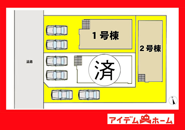 ●○●○全体区画図○●○●
　　　平日の案内も可能です♪
　お気軽にお問い合わせください！