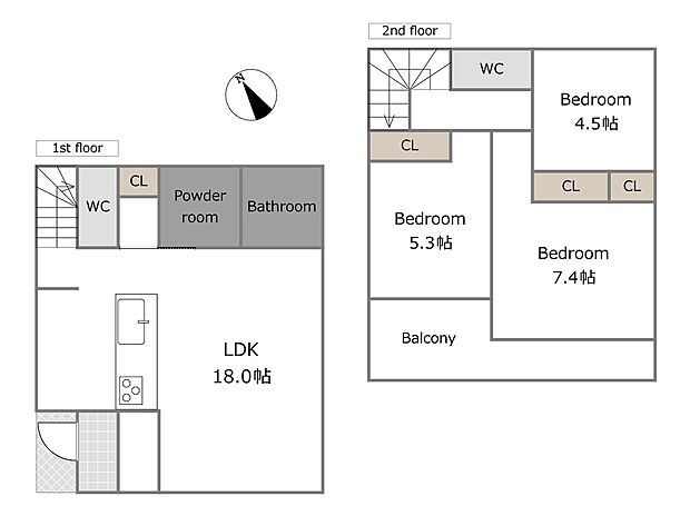 A区画参考プラン(土地面積151.42m2、建物面積97.70m2)