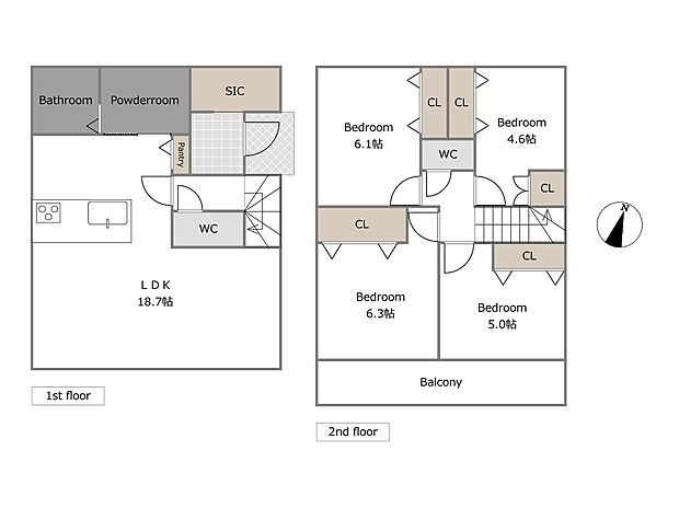 【参考プラン】建物込6180万円、土地面積125.00ｍ2、建物面積95.64ｍ2（期間限定！建物フリープランに付き、お客様のご要望をお聞かせください！）