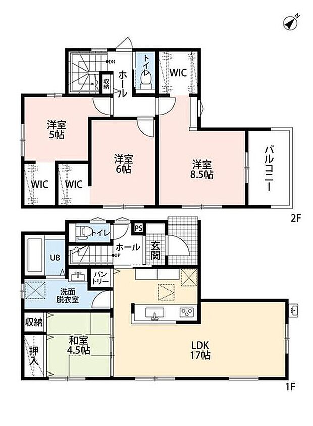 (1号棟)、価格2998万円、4LDK、土地面積137.56m2、建物面積103.5m2