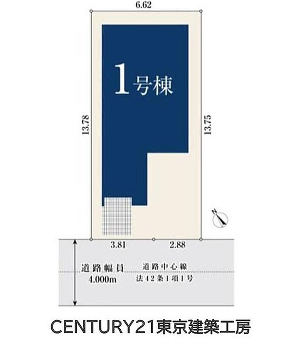 南西側4m道路に接道した整形地。閑静な住宅地に位置し、落ち着いた住環境で新生活を始められます。