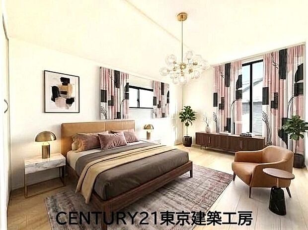【同仕様:家具はCGにてレイアウト】
◇穏やかな光が差し込む室内には、穏やかな時間が流れます。おうち時間が増える昨今、落ち着いた空間で自分の趣味を楽しむのはいかがですか。