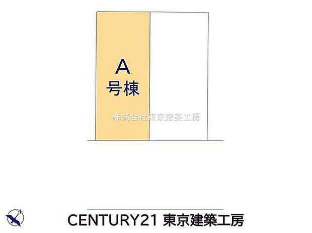 【区画図】南東側約8ｍ道路に面し、並列2台分の駐車スペースを確保した開放感のある住まいです♪