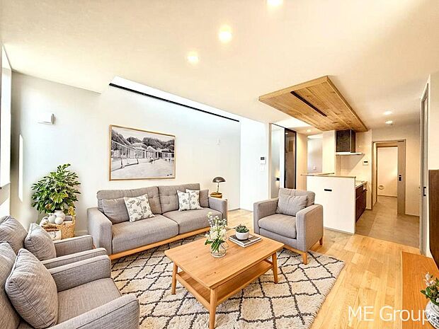 ■さりげないデザインが日常をセンスよく演出※家具はCGです