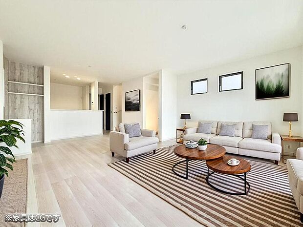 ■くつろぎと笑顔が集まる、心温まるリビング