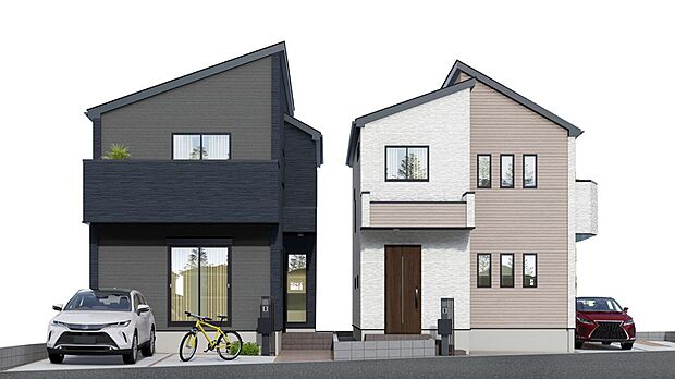 【パース】■完成予想図■「香川」駅徒歩圏!!保育園~中学校まで徒歩圏で子育て世帯も安心です