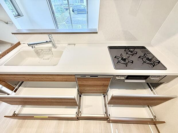 【キッチン】■料理がもっと楽しくなる、快適なキッチン空間