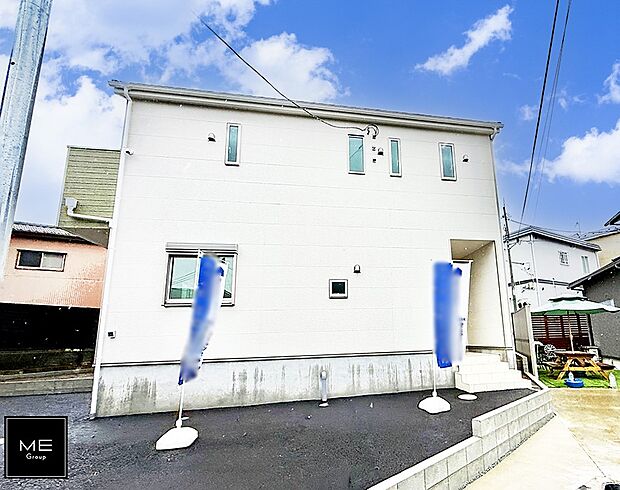 【現地外観写真】1号棟 ■家族の未来を優しく包み込む新しい住まい