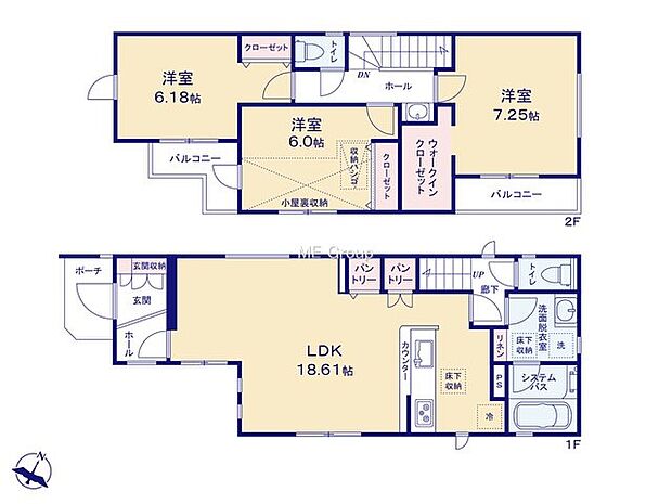 【3LDK】1号棟