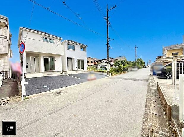 【前面道路含む現地写真】■新しい住まい、街の新しい風景