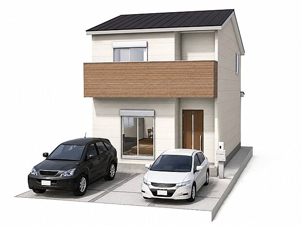 【外観イメージパース】
こちらはイメージパースのため実際とは異なる場合がございます。(土地2599万円　建物2000万円　建物面積：92.56m2　設計監理費用170万円、外構費用120万円別途要)