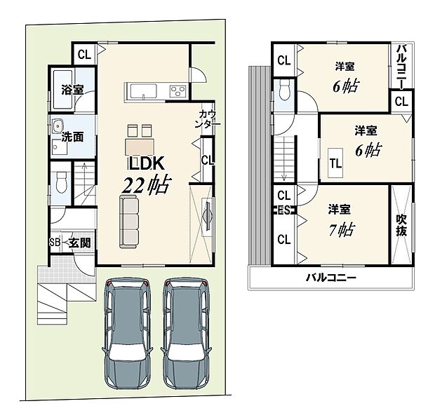 【3LDK】全体的にゆとりのあるお家です！