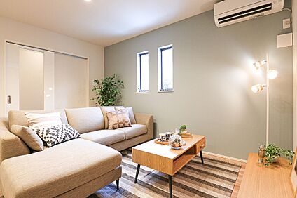 【ドリームタウンシリーズ施工例：リビング】