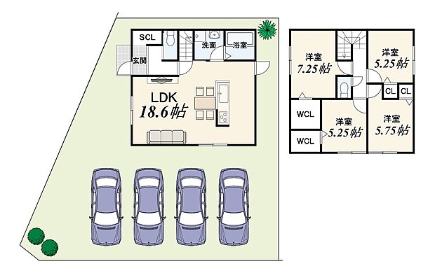 【2階建てプラン】建物価格2310万円/建物面積97.20m2