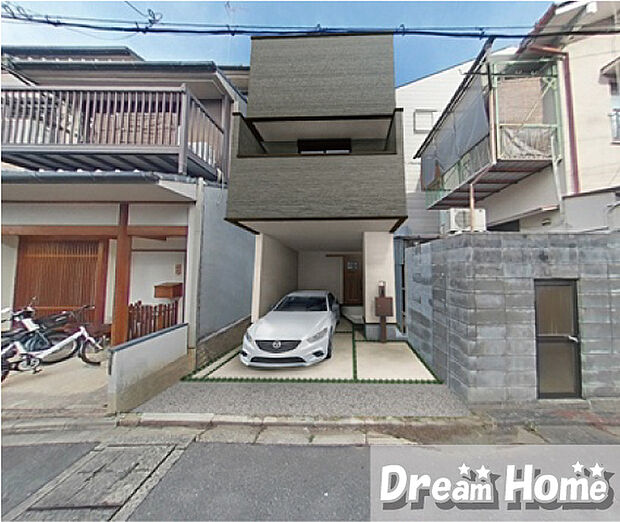 【外観イメージパース】
＼2026年6月完成予定／
地下鉄「鞍馬口」徒歩13分。市バス「天神公園前」停徒歩1分。
通勤・通学、お出かけに便利な立地です。