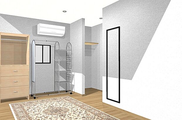 【【内観イメージパース（洋室）】】■無駄のないシンプルな設計で、毎日をスマートに。コンパクトながら心地よさを追求した、ちょうどよい居室です。