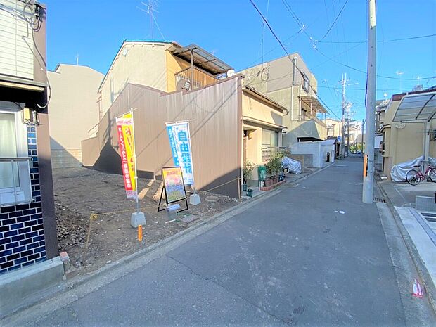 【現地前道】京都市内にある家具付きのモデルハウスにご案内致します！新生活のイメージが膨らみますよ♪現地（2022年12月）撮影