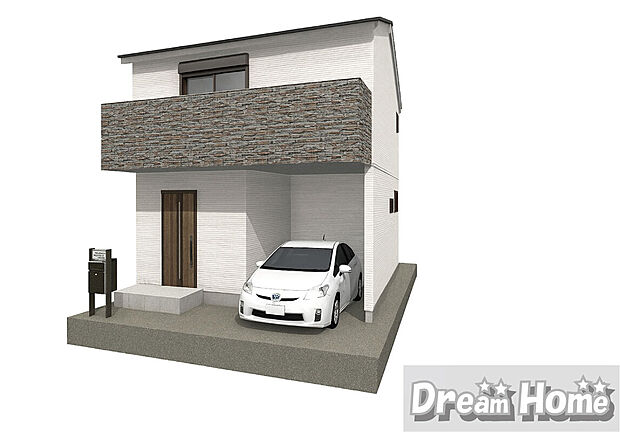 自由設計ですので、「洋室を和室に変えたい。」「収納をもっと増やしたい。」などご要望があればお気軽にお問い合わせください♪掲載しきれない情報や、水面下の最新情報をお送りいたします!(外観イメージパース)