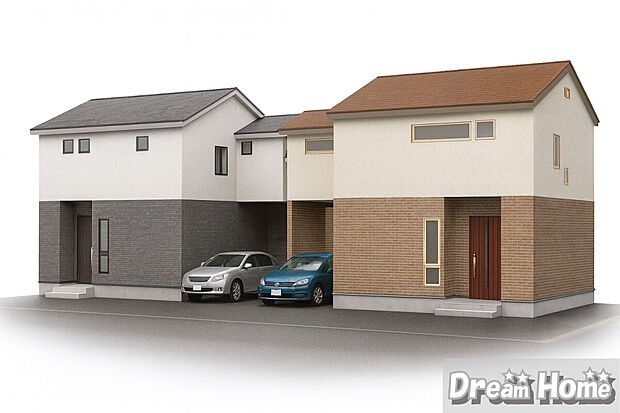 ■分譲外観/イメージパース
「初めまして！」が集まる分譲地。子供たちが年齢を問わずに、仲良く一緒に成長できるのは分譲地の特徴ですね。