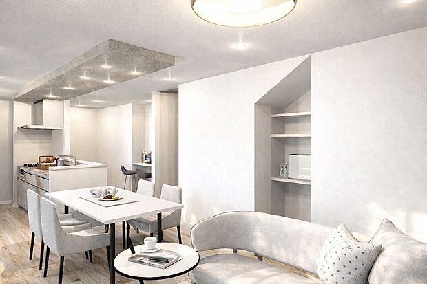 <2号地内観イメージパース>
間取り図を基に作成したイメージパース図です。外構など、ご要望ございましたらお客様に合わせて作成いたします!