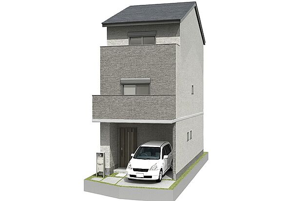 【【外観イメージパース】】間取り図を基に作成したイメージパース！より生活イメージが付きやすいように再現しました！