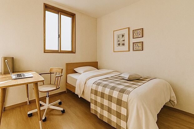 【【イメージパース】納戸5.1帖】クロスやフローリングは色の変更が可能です!お好きな色に変更して理想の部屋作りができます。