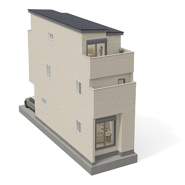 【【外観イメージパース】】【※本画像はCGによる家具配置イメージです。図面と現況が異なる場合は現況を優先します。】