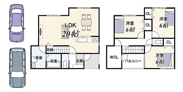 【新築参考プラン】建物面積93.96ｍ2/建物価格2129万円