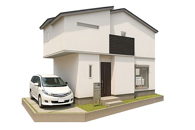 【【外観イメージパース】】間取り図を基に作成したイメージパース!より生活イメージが付きやすいように再現しました!