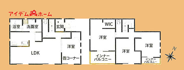 　　　　　１号棟　間取り図
　　　当日の案内も可能です♪
　お気軽にお問い合わせください！