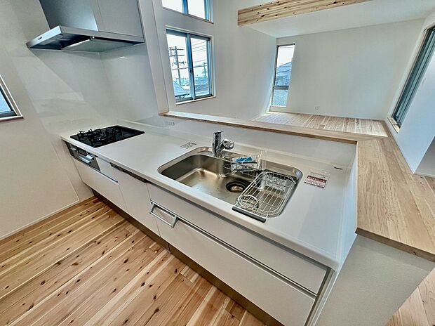 【キッチン】食洗機×3口ガスコンロ×グリル×浄水器