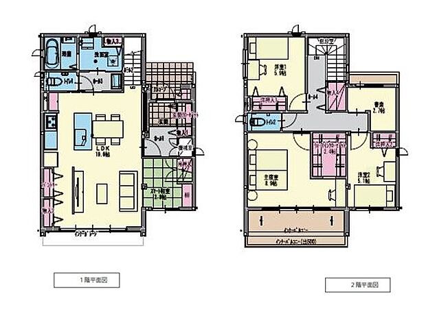 1号地	190.20m2（57.53坪）121.05m2（36.61坪）5,035万円